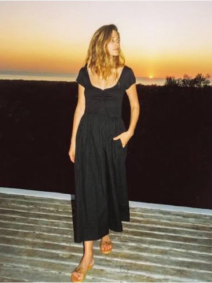 Christy Dawn Black/Night Monica Dress Xs Nwt